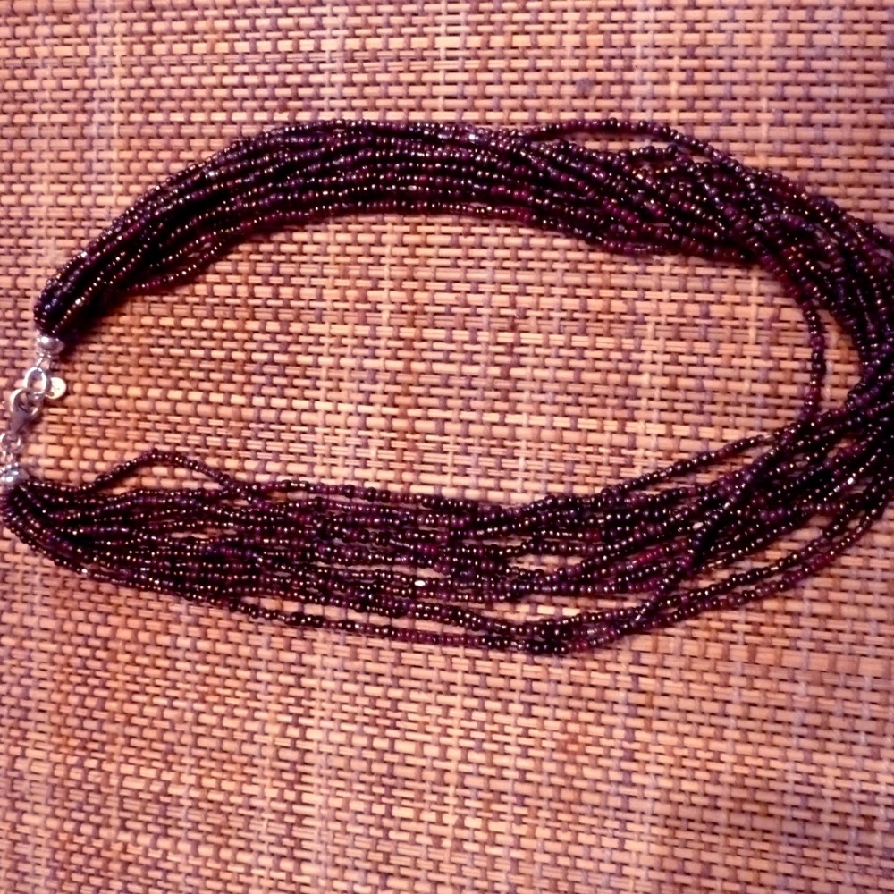 Multi strand brown beaded Silpada necklace